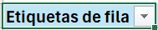 Botón de filtro en tabla dinámica de Excel