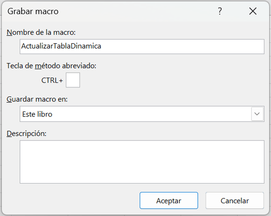 Configurar Macro en Excel