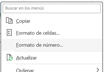 Formato de Número en Tabla Dinámica en Excel