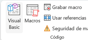 Acceso al Editor de VBA en Excel