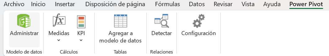 Ingresar a Power Pivot