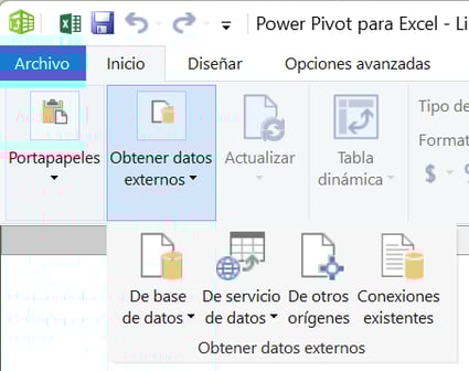 Conectar datos Power Pivot