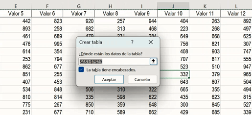 formato de tabla en Excel v2