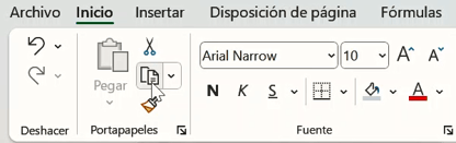 copiar celda en Excel 2