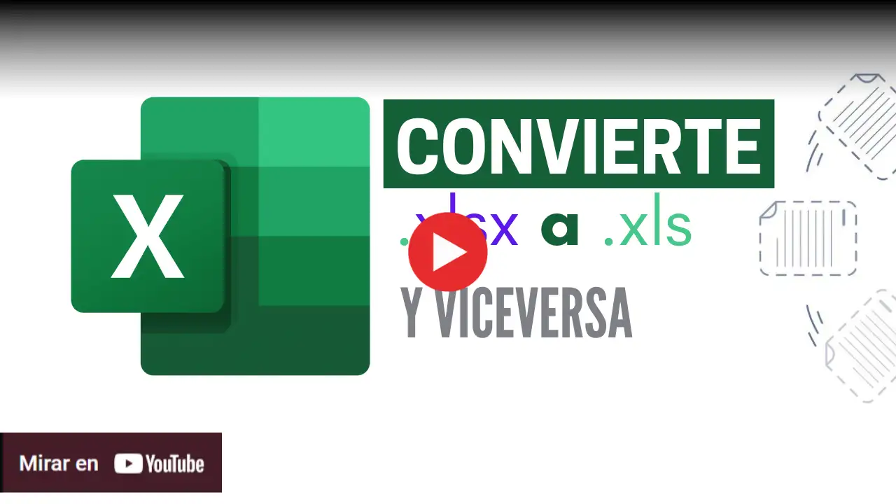 Convertir xls a xlsx y viceversa sin salir de Excel