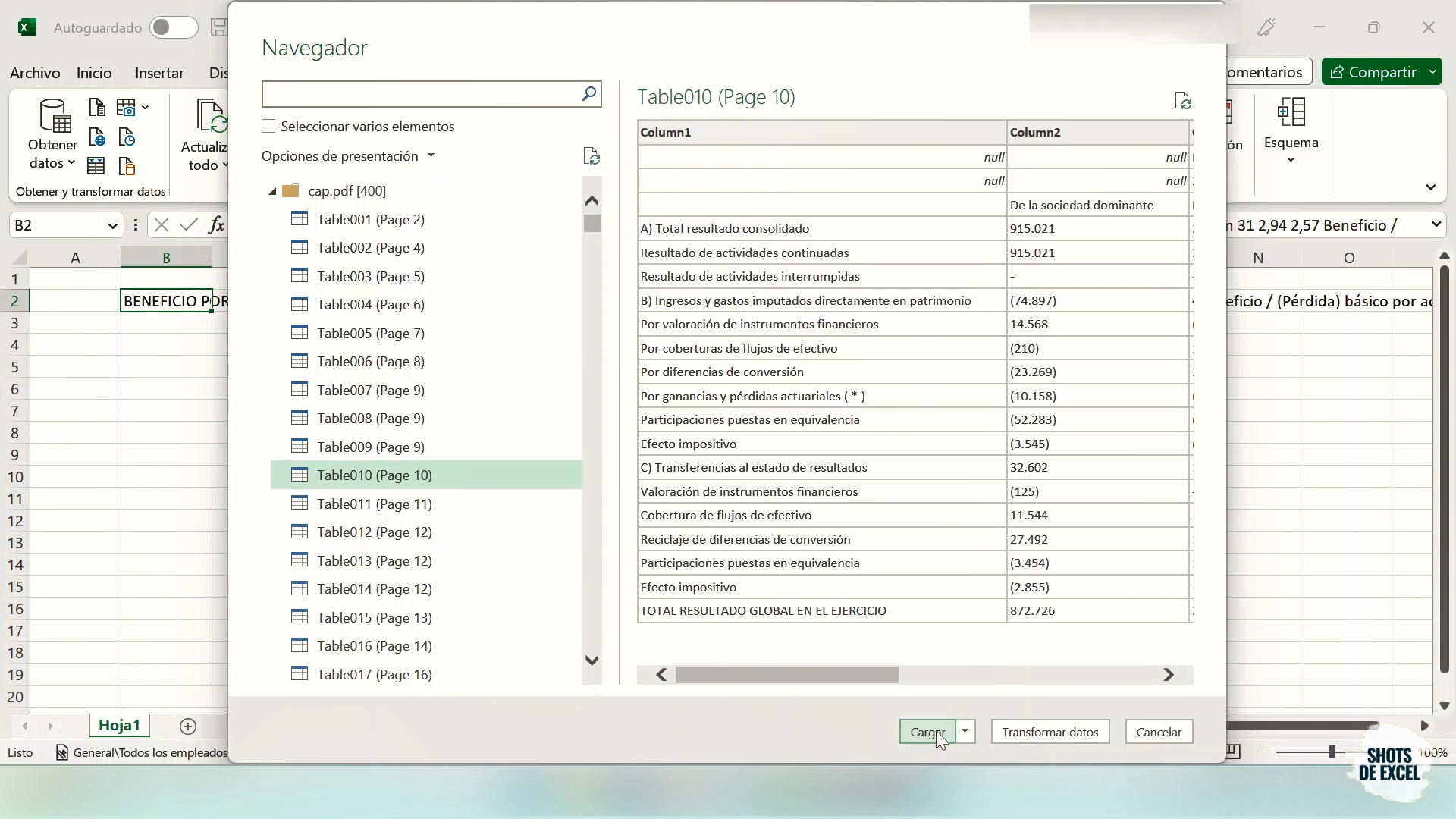 Convertir PDF a Excel v3