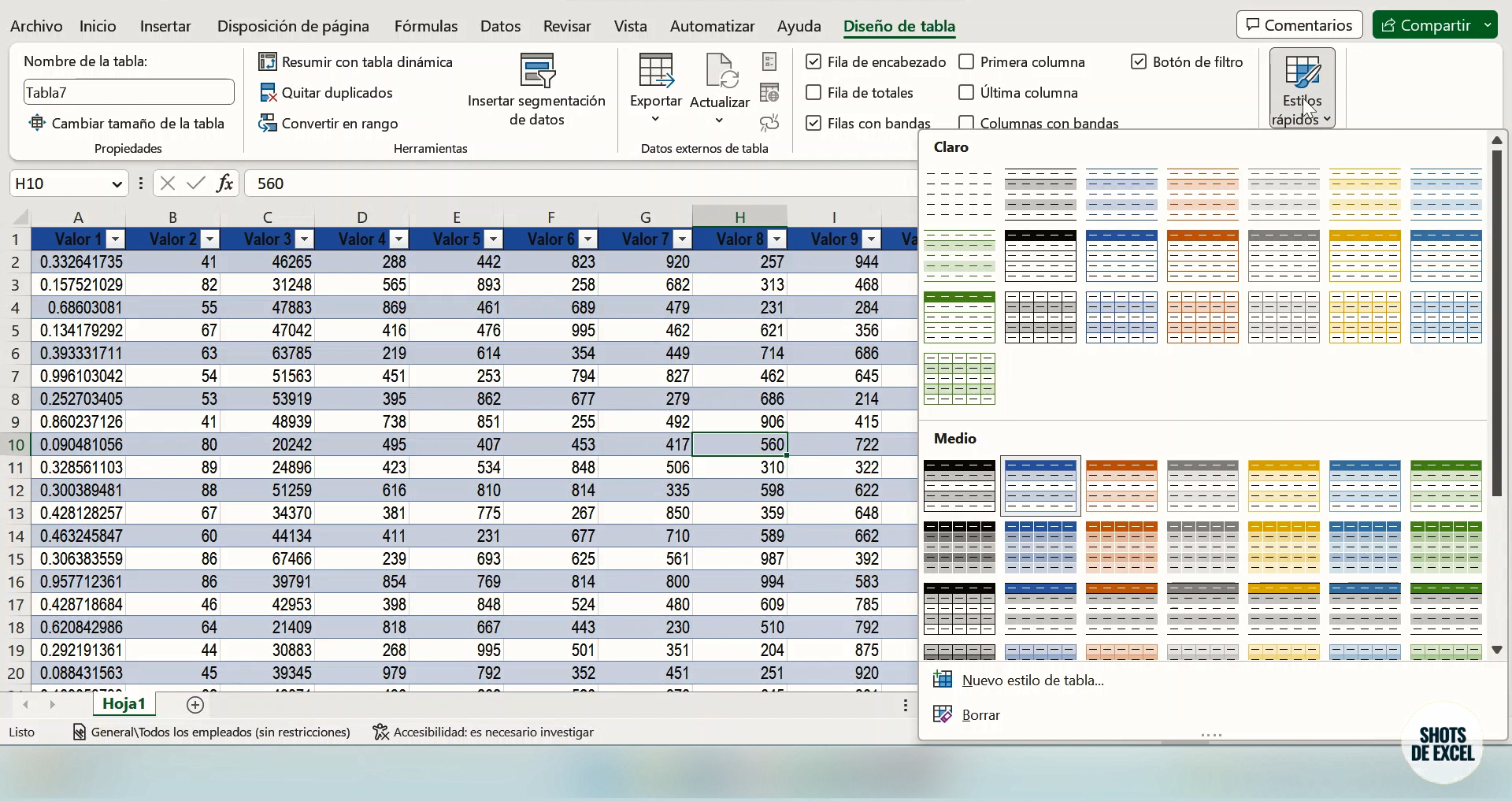 formato de tabla en Excel v3