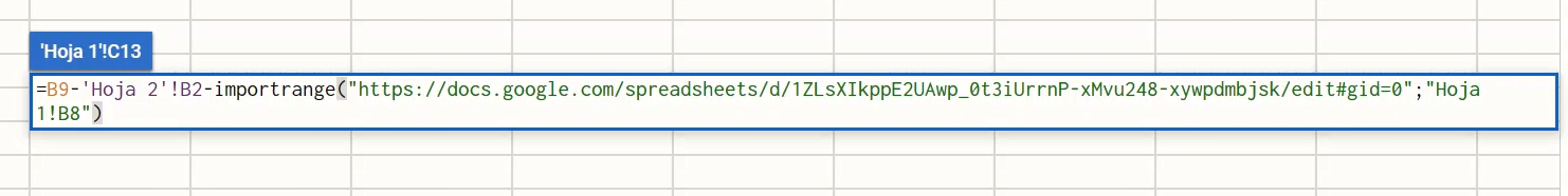 importrange google sheets